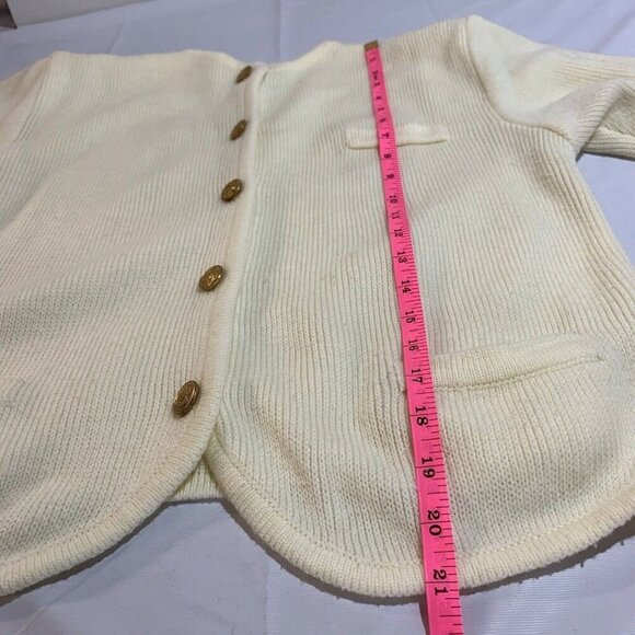 Hasting & Smith Vintage Knit Grandma Sweater Cardigan 60s 70s XSmall Petite - Picture 7 of 9